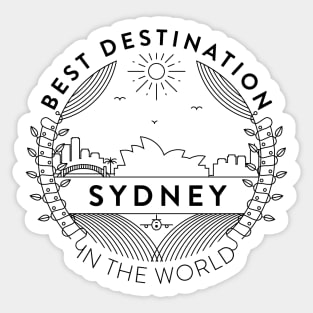 Sydney Minimal Badge Design Sticker